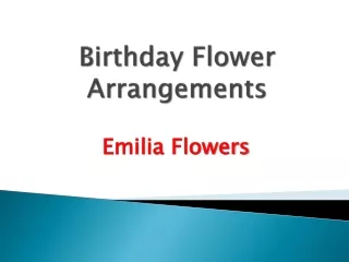 Birthday Flower Arrangements