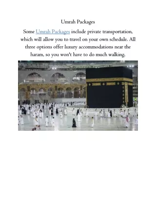 Umrah Packages