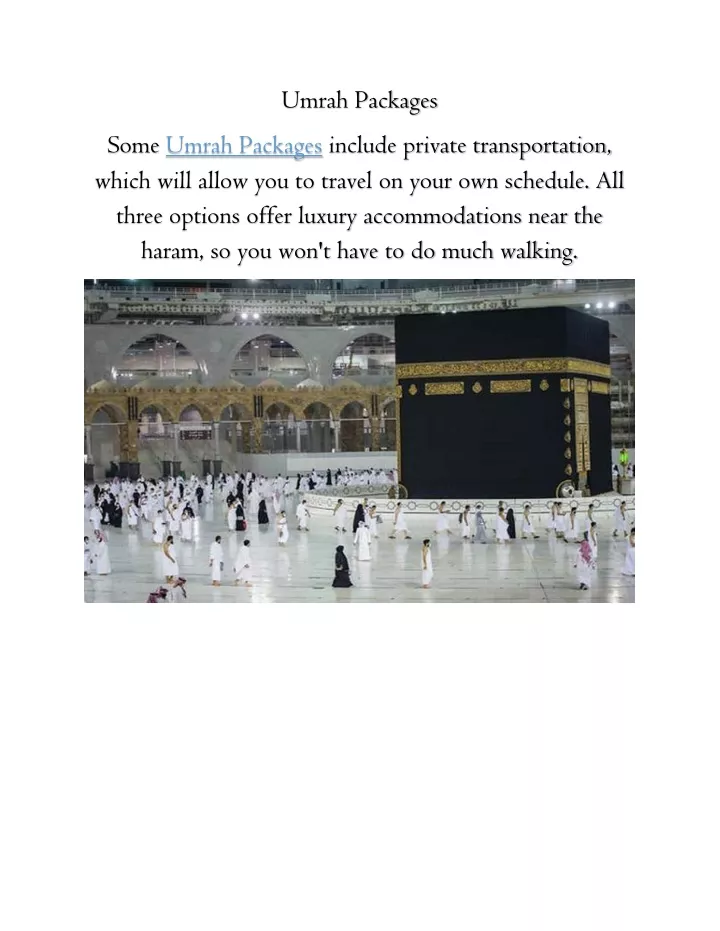 umrah packages