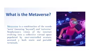 What is the Metaverse?