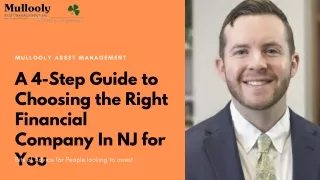 A 4-Step Guide to Choosing the Right Financial Company In NJ for You