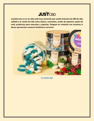 la receta cbd Justcbd.com.co