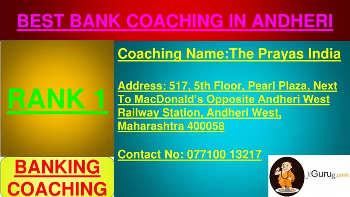 best bank coaching in andheri