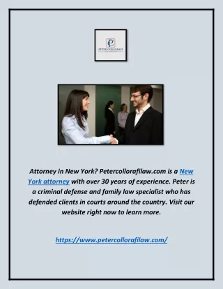 New York Attorney | Petercollorafilaw.com