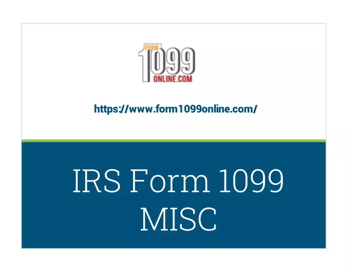 irs form 1099 misc