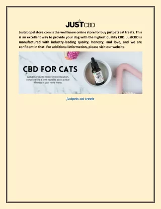 Justpets Cat Treats Justcbdpetstore.com