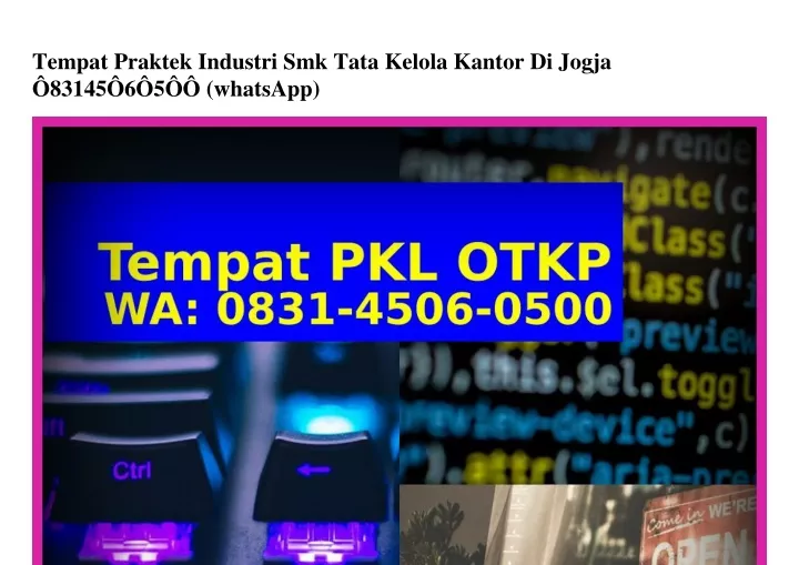 tempat praktek industri smk tata kelola kantor