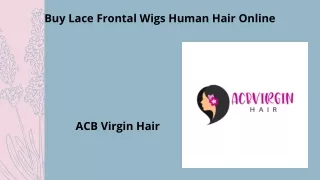 Buy Lace Frontal Wigs Human Hair Online