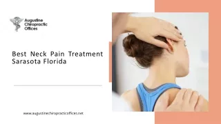Best neck pain treatment Sarasota Florida