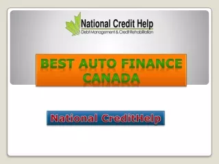 Best Auto Finance Canada