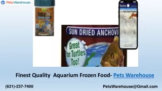 Aquarium Food Frozen Marine Diet- Pets Warehouse