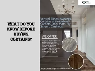 What do you know before buying curtains