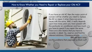 how to know whether you need to repair or replace