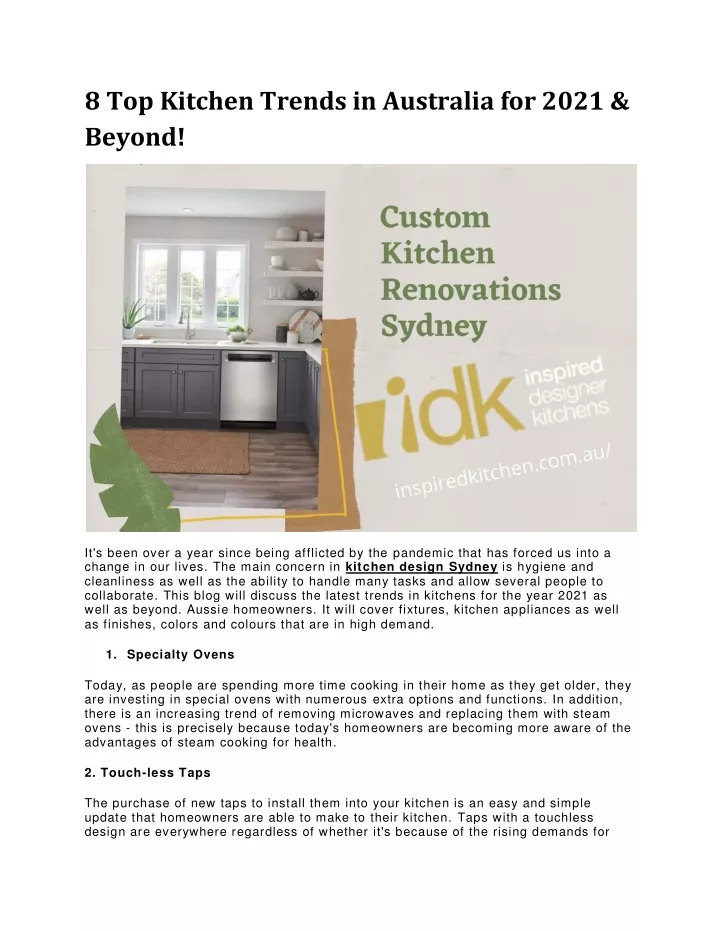 8 top kitchen trends in australia for 2021 beyond