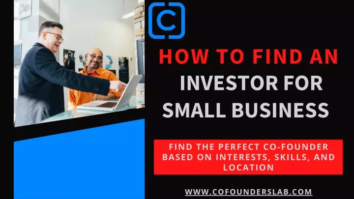 how to find an investor for small business