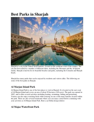 Best Parks in Sharjah