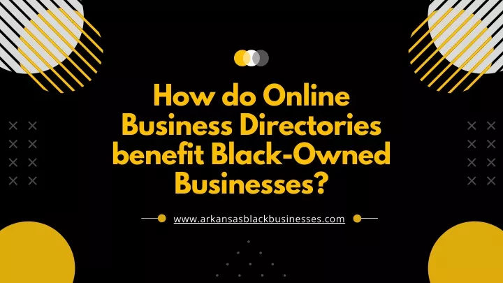 how do online business directories benefit black