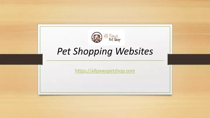 pet shopping websites