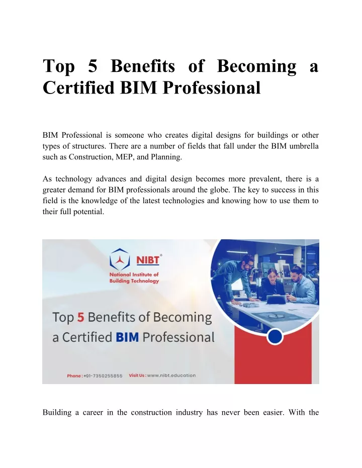 top 5 benefits of becoming a certified