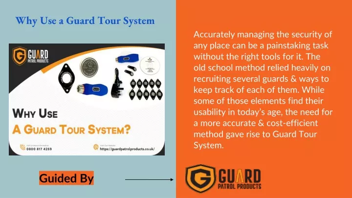 why use a guard tour system