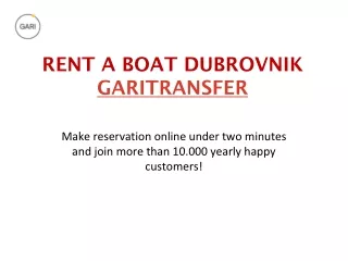 PPT 2- Rent a boat dubrovnik | Boat rental dubrovnik | Boat dubrovnik