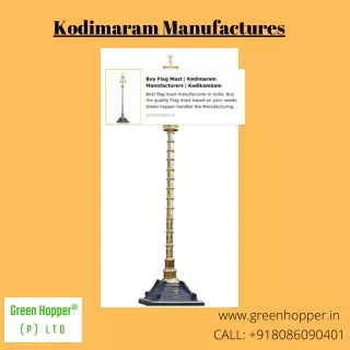 Flag Mast Manufactures | Green Hopper