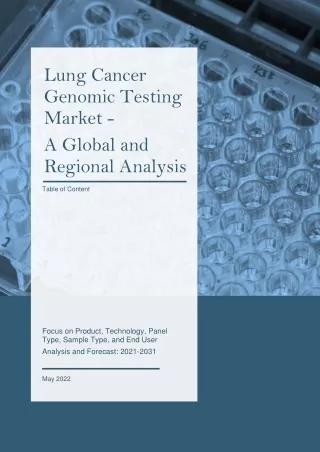 lung cancer genomic testing market a global