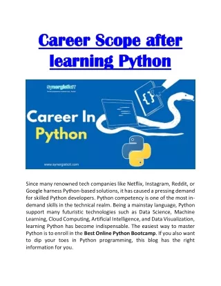 career scope after career scope after learning