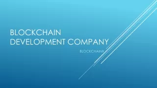 blockchain development company