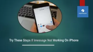 Try these steps if iMessage Not Working On iPhone
