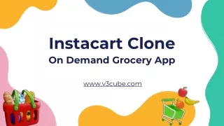 instacart clone on demand grocery app