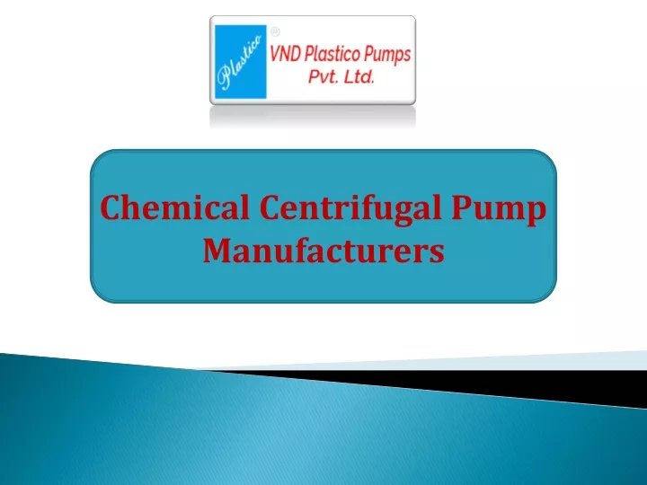 chemical centrifugal pump manufacturers