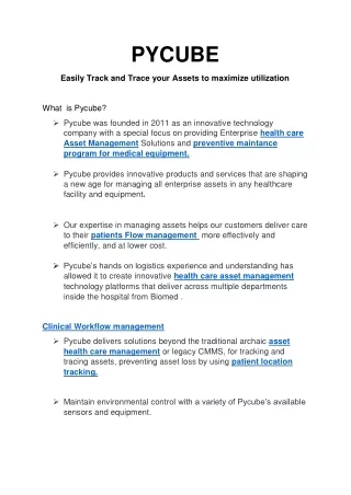 Biomedical Management | Biomedical Assets | Medical Asset Management