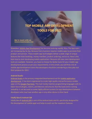 nowadays mobile app development has become