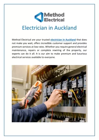 Electrician in Auckland