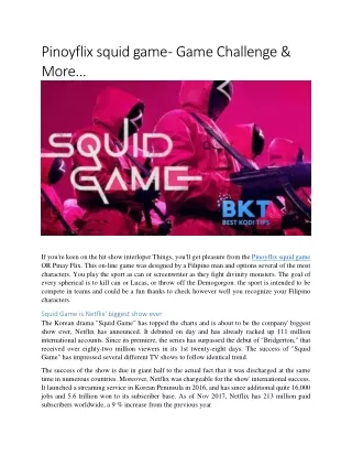 Pinoyflix squid game pdf