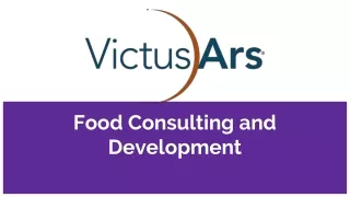 food consulting and development