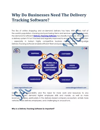 Why Do We Need The Delivery Tracking Software