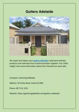 gutters adelaide