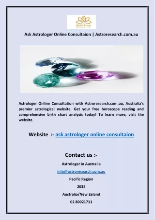 ask astrologer online consultaion astroresearch