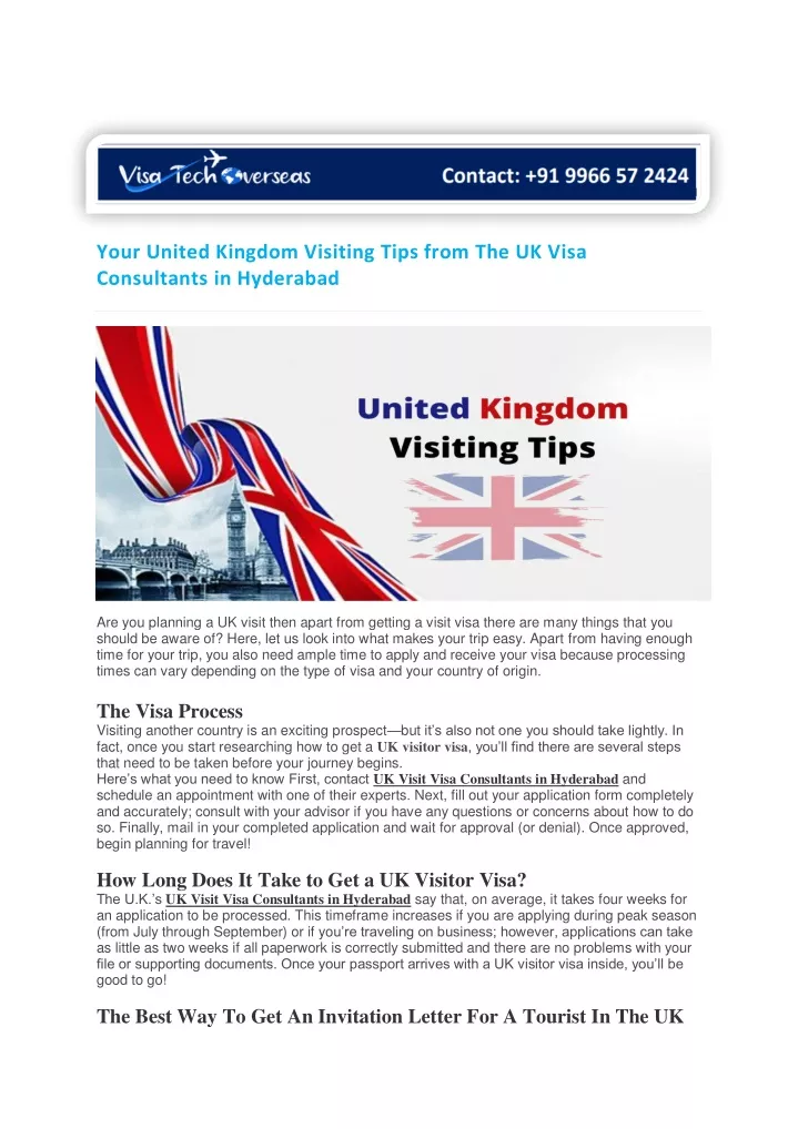 your united kingdom visiting tips from
