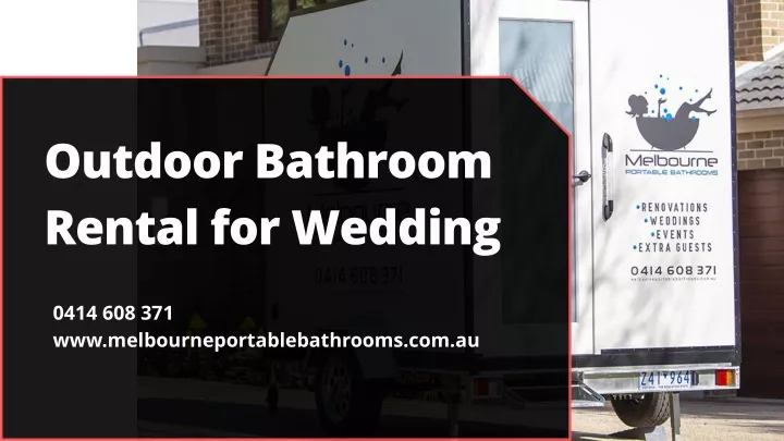 outdoor bathroom rental for wedding