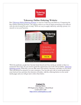 takeaway online ordering website best takeaway