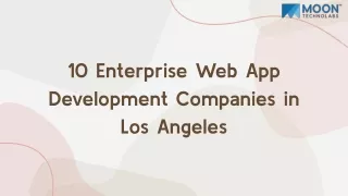 10 enterprise web app development companies