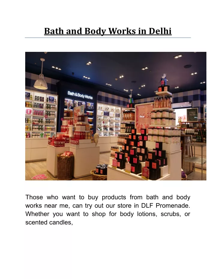 bath and body works in delhi