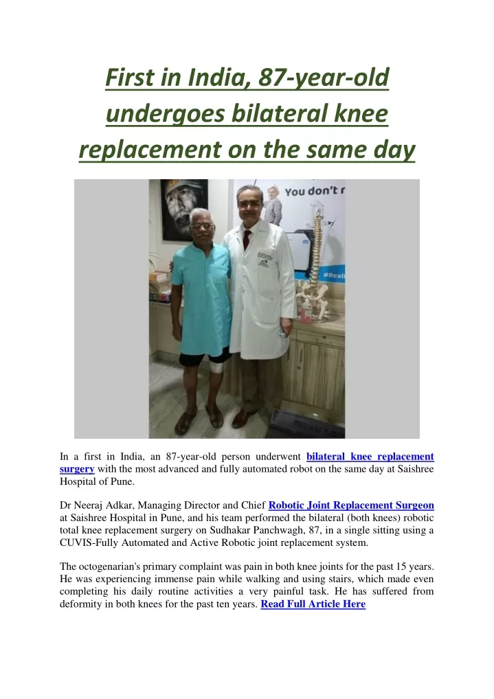 first in india 87 year old undergoes bilateral