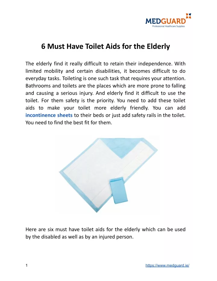 6 must have toilet aids for the elderly