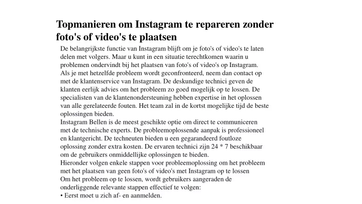 topmanieren om instagram te repareren zonder foto