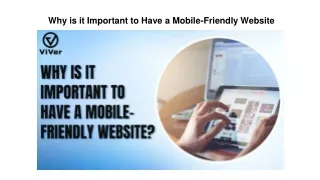Why is it Important to Have a Mobile-Friendly Website