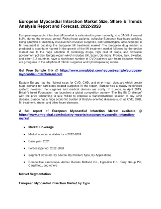 european myocardial infarction market size share